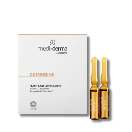 Ревіталізуюча сироватка в ампулах - Mediderma Flash Ampoules C-Defence MD