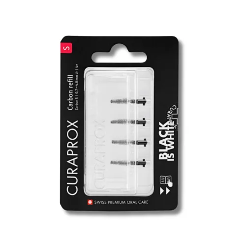 Набір міжзубних йоржиків - Curaprox Black is White refill CPS Carbon S