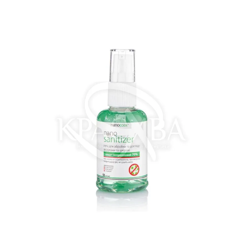 Гель для обробки і догляд за руками і шкірою Sanitizer - NanoCode