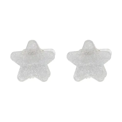 Набір міні заколок-крабів EMI JAY Baby Star Clip Set in Silver Tinsel
