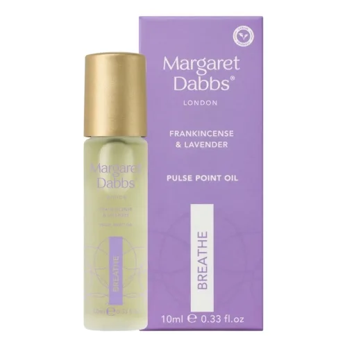 Ароматична олія для розслаблення з ладаном і лавандою MARGARET DABBS LONDON Breathe Pulse Point Oil Frankincense & Lavender — обʼєм 10 мл