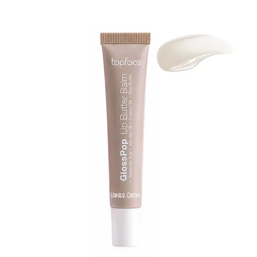 Блиск-бальзам для губ TopFace Gloss Pop Lip Butter Balm PT161, 001 Vanilla Cream Прозорий