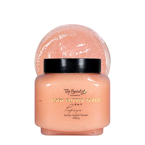 Скраб батер для тіла 2 в 1 Top Beauty Body Butter Scrub Papaya, 400 г