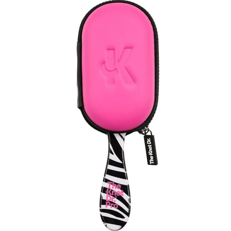 The Knot Dr - Pro Zebra Набір гребінець з чохлом, рожевий