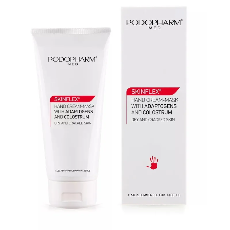 Podopharm Skinflex Hand Cream Mask with Adaptogens and Colostrum Зволожуюча крем-маска для рук з адаптогеном та молозивом 75 мл