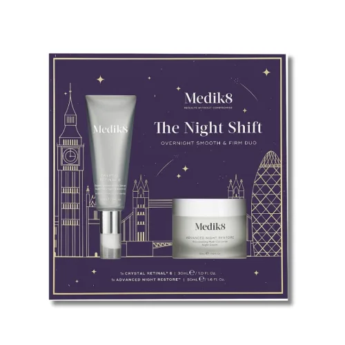 Лімітований набір для нічного догляду за шкірою - Medik8 The Night Shift Overnight Smooth and Firm Duo