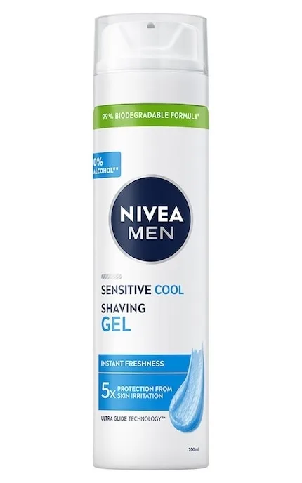 Гель для гоління Nivea Men Охолодження з екстрактом ромашки для чутливої шкіри 200 мл