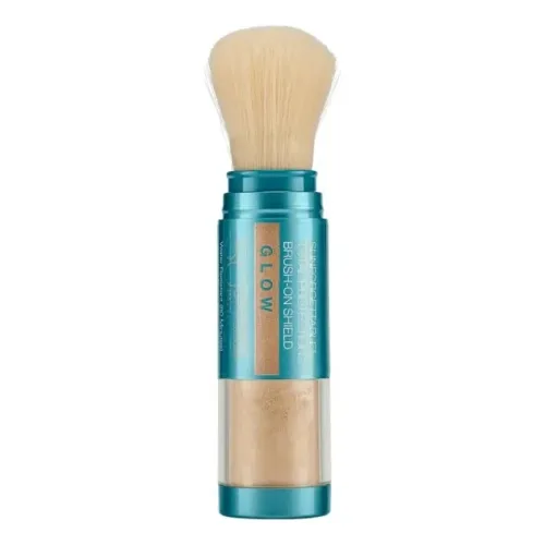 Сонцезахисна пудра з пензлем з перламутровим сяйвом COLORESCIENCE Sunforgettable Total Protection Brush-On Shield SPF 50 — відтінок Glow