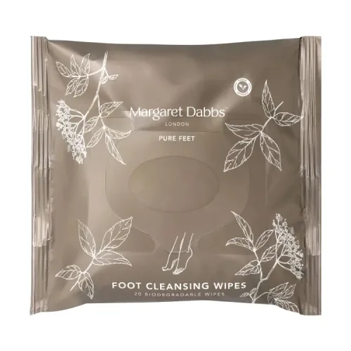 Антибактеріальні серветки для очищення шкіри ніг MARGARET DABBS LONDON PURE Foot Cleansing Wipes