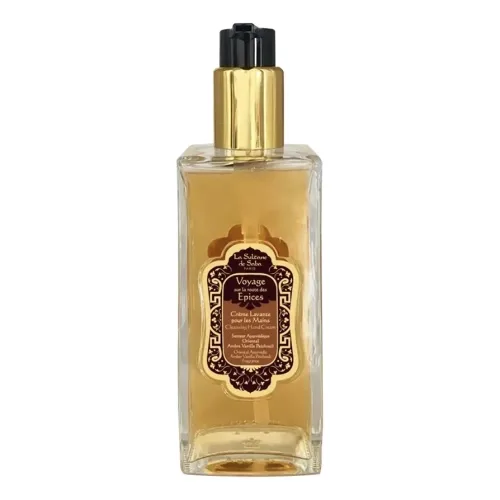Рідке мило для рук LA SULTANE DE SABA Hand Cleansing Cream Ayurvedic Amber Vanilla Patchouli — обʼєм 200 мл