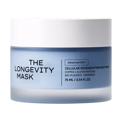 Нічна маска для клітинного оновлення та пружності шкіри MANTLE The Longevity Mask – Cellular Regeneration Night Mask — обʼєм 75 мл
