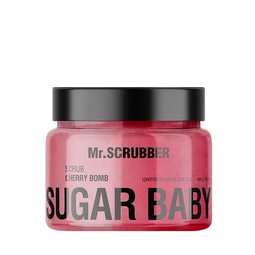 Скраб для тіла цукровий Mr. Scrubber Sugar Baby Cherry Bomb парфумований, 450 г