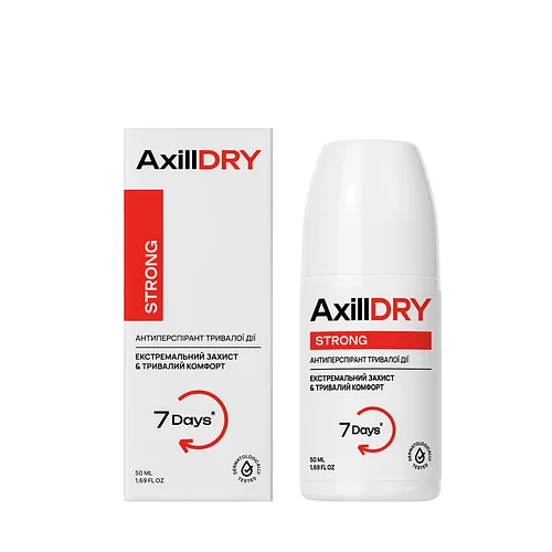Дезодорант-антиперспірант кульковий AxillDRY Strong, 50 мл