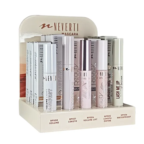 Туш для вій Neverti Mascara Set NP500S — набір 15 шт, 5 тестерів, дисплей