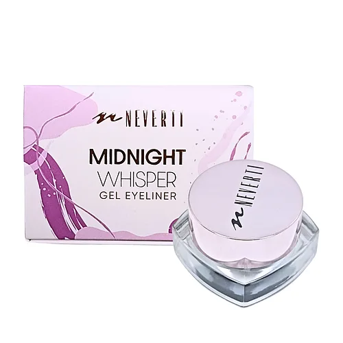 Гелева підводка для очей Neverti Midnight Whisper NP601 №101 Blackest Black, чорна, 3,5 г