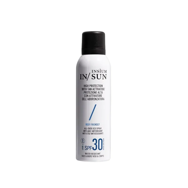 Insium Eco spray suncare protection. tan activator