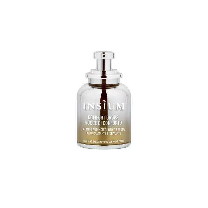 Insium Comfort drops serum Cуперзволожуюча, антивікова, антикуперозна заспокійлива сироватка для реативної/ чутливої шкіри 15 мл