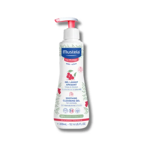 Очищаючий гель для волосся та тіла для чутливої ​​шкіри - Mustela Bebe Soothing Cleansing Gel