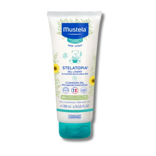 Очищаючий гель для тіла - Mustela Stelatopia Cleansing Gel With Sunflower
