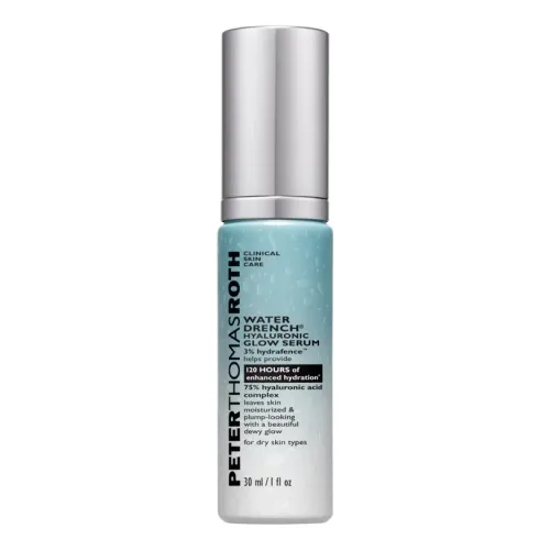 Сироватка для обличчя з гіалуроновою кислотою для сяяння шкіри PETER THOMAS ROTH Water Drench® Hyaluronic Glow Serum — обʼєм 30 мл