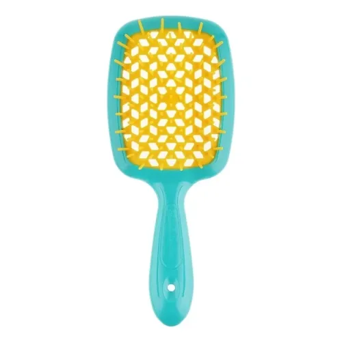Щітка для волосся Блакитна з жовтим JANEKE Superbrush Блакитна з жовтим