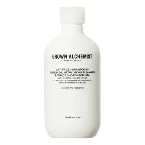 Шампунь для розгладжування неслухняного волосся GROWN ALCHEMIST Shampoo 0.5: Ginger CO2, Methylglyoxal-Manuka Extract, Shorea Robusta — обʼєм