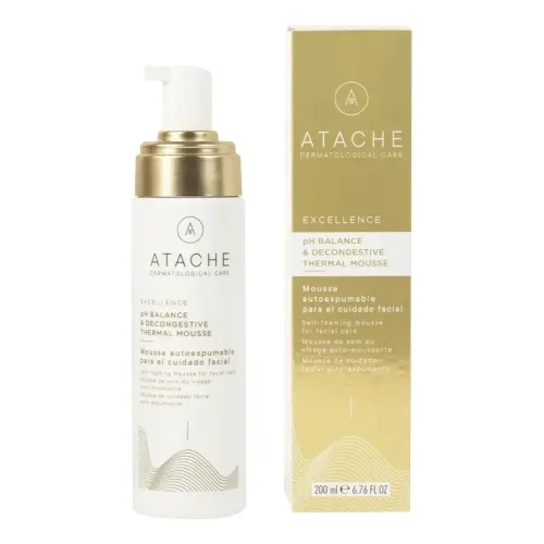 Універсальний тонік-мус для всіх типів шкіри 5 в 1 ATACHE Excellence Toner PH Balance & Decongestive Mousse — обʼєм 200 мл