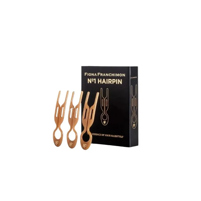 Fiona Franchimon №1 Hairpin Smooth Caramel - Шпильки для волосся Карамельні 3 шт