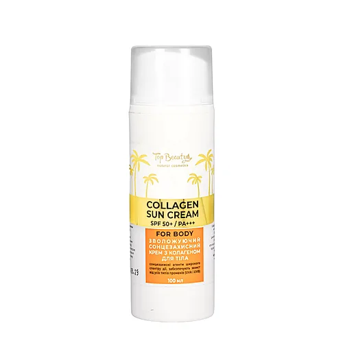 Сонцезахисний крем для тіла з SPF50+/PA+++ Top Beauty, 100 мл