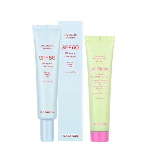 Набір Hollyskin сонцезахисний крем SPF 50 та крем для зняття макіяжу