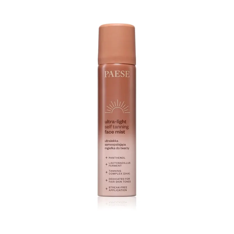 Paese Ultra-light Self Tanning Face Mist Ультралегкий спрей для автозасмаги обличчя 75мл