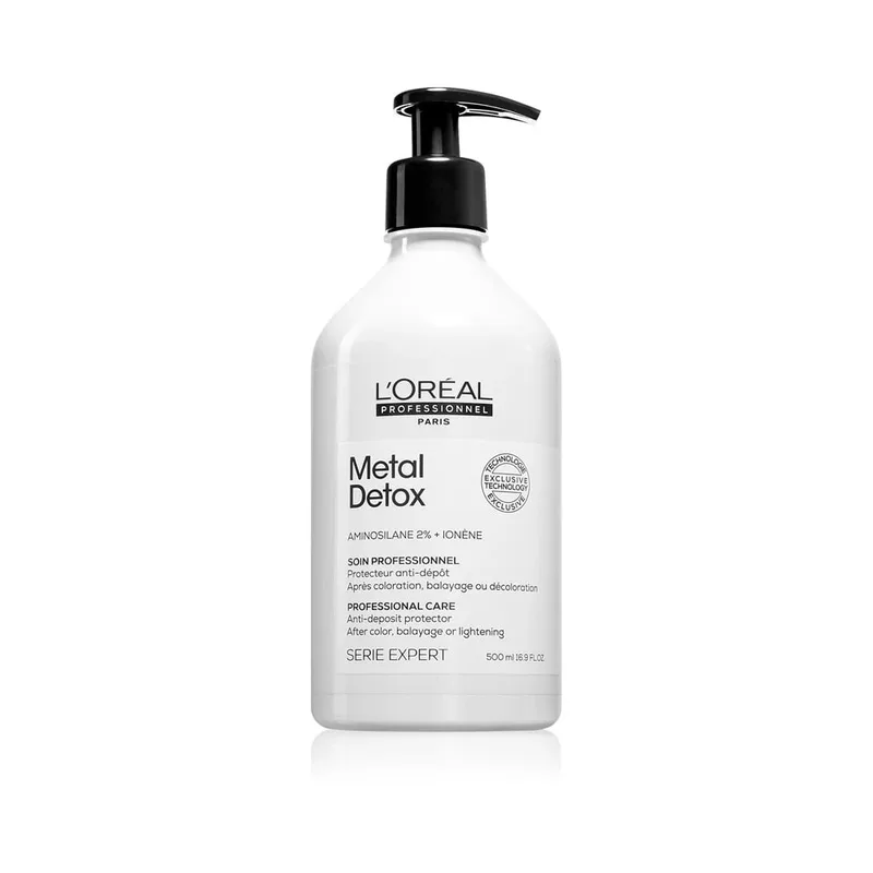 L'Oreal Professionnel Serie Expert Metal Detox Професійний крем-гель для попередження металевих накопичень у волоссі після фарбування чи освітлення 500 мл