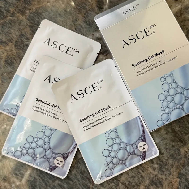 Academie ASCE Plus Soothing Gel Mask Заспокійлива гелева маска з екзосомами, відновлення та зволоження шкіри, професійна маска 38 мл