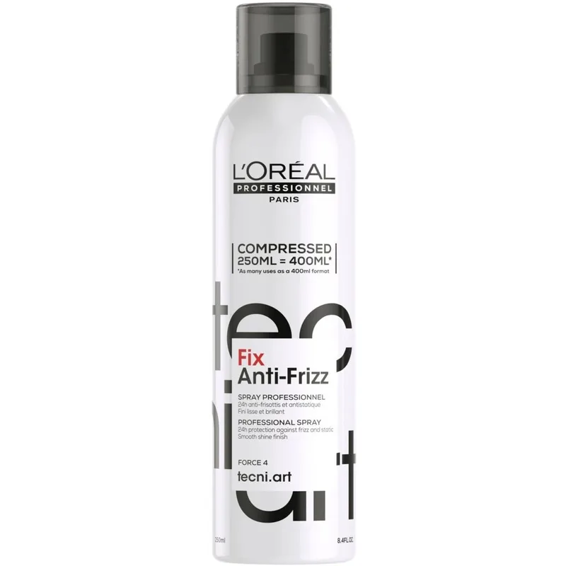 L'Oreal Professionnel Tecni.Art Fix Anti-Frizz Force 4 Лак для волосся сильної фіксації з антистатичним ефектом 250 мл
