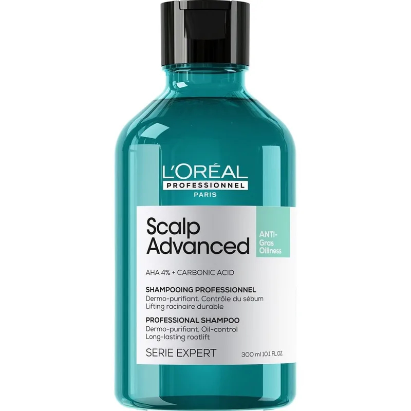 L'Oreal Professionnel Scalp Advanced Shampoo Професійний очищуючий шампунь для схильного до жирності волосся 300 мл