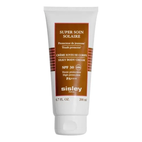Шовковистий сонцезахисний крем для тіла SISLEY PARIS Super Soin Solaire Silky Body Cream SPF 30 — обʼєм 200 мл