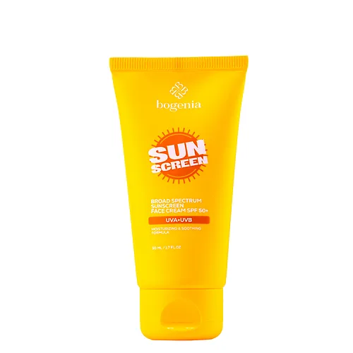 Сонцезахисний крем для обличчя Bogenia Sunscreeen Face Cream SPF50+ 50 мл (BG463)