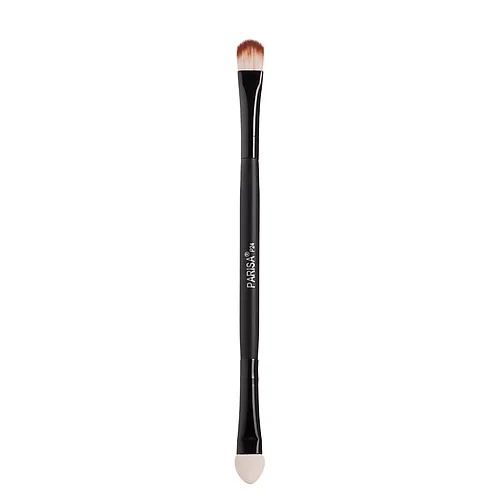 Двостороння кисть для нанесення і розтушовування тіней Parisa Cosmetics P-24