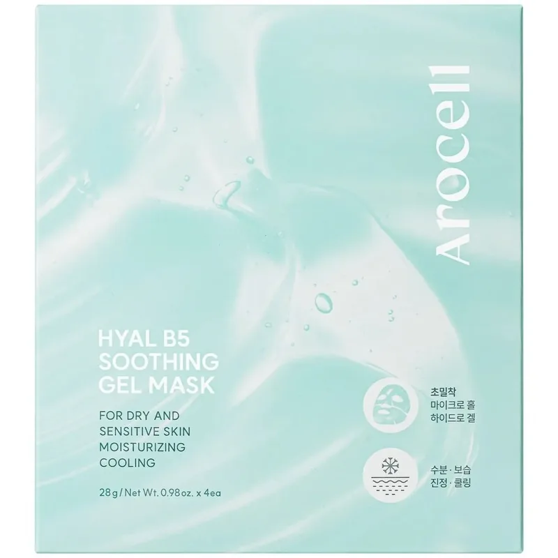 Arocell Hyal B5 Soothing Gel Mask Зволожувальна гелева маска для обличчя з гіалуроновою кислотою та вітаміном B5