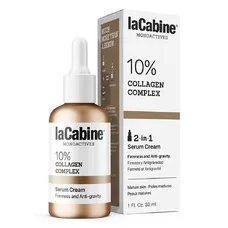 Крем-сироватка LaCabine 10% Collagen Complex 2 in 1. для зволоження та пружності зрілої шкіри обличчя, 10% колагену 30 мл