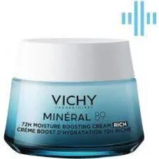 Крем для обличчя Vichy Мінерал 89 насичений зволоження 72 години д/сухої та дуже сухої шкіри 50мл