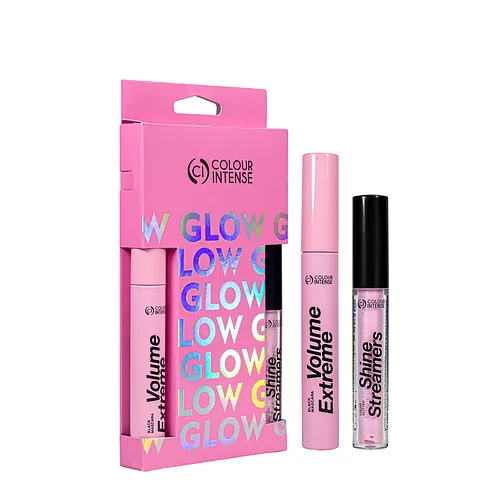 Набір косметики для макіяжу Colour Intense Glow Set туш для вій та глітер