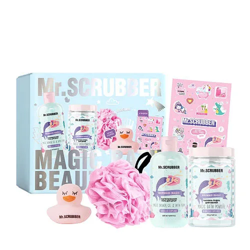 Подарунковий набір косметики для догляду за тілом Mr. Scrubber Vanilla Cupcake 5 в 1 для дітей від 3 років