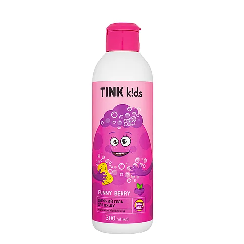 Гель для душу для дітей від 3 років Tink kids Funny Berry 300 мл