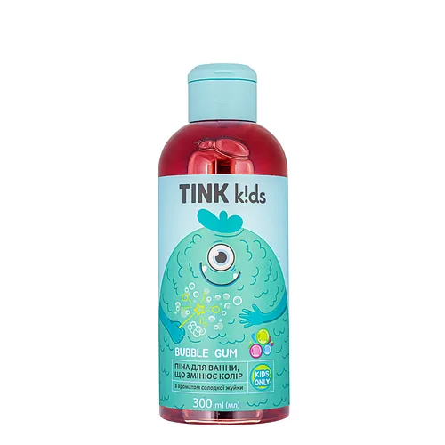 Дитяча піна для ванни, що змінює колір Tink kids Bubble Gum від 3+ років 300 мл