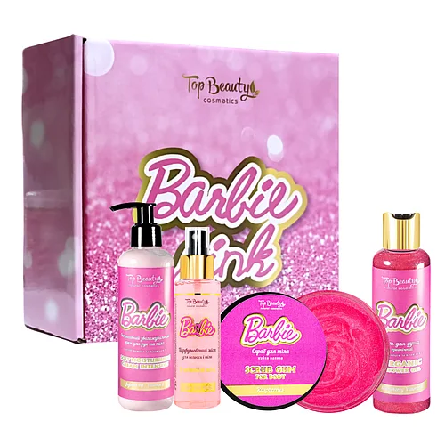 Подарунковий набір косметики для жінок Top Beauty “Barbie pink”, 4 продукти