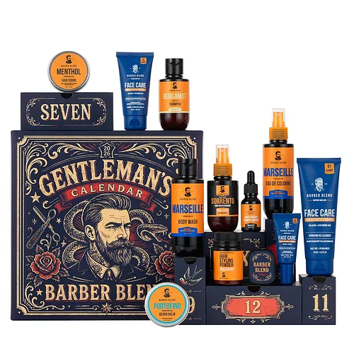 Адвент-календар для чоловіків Barber Blend Gentleman's Calendar 2027, 12 подуктів