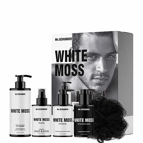 Подарунковий набір косметики для чоловіків Mr.Scrubber White Moss Perfumed Men's Essentials Set