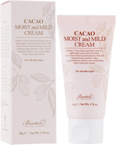 Benton Cacao Moist and Mild Cream - Зволожуючий крем з маслом какао