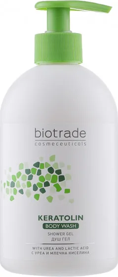 Гель для душу Biotrade (Біотрейд) Keratolin для сухої, чутливої та схильної до алергії шкіри, 400 мл
